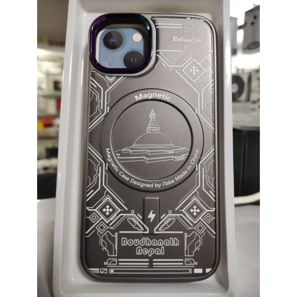 iPhone 13 & 14, Basantapur Nepal And Baudhanath Nepal (MagFit) Case, MagSafe Magnetic Designed Case - Image 3