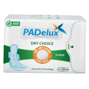PADelux  Antibacterial Sanitary pads Dry Choice 290 mm XL (10 Pads)