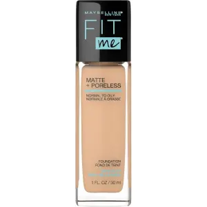 Maybelline New York Fit Me Matte + Poreless Foundation, Warm Nude, 128, 30 ml by Genuine Collection