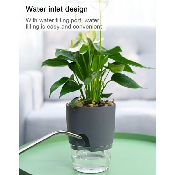Self Watering Pot , One Piece Only ( Size Large 18.2 ,15.3 , 11 cm ) - Image 5