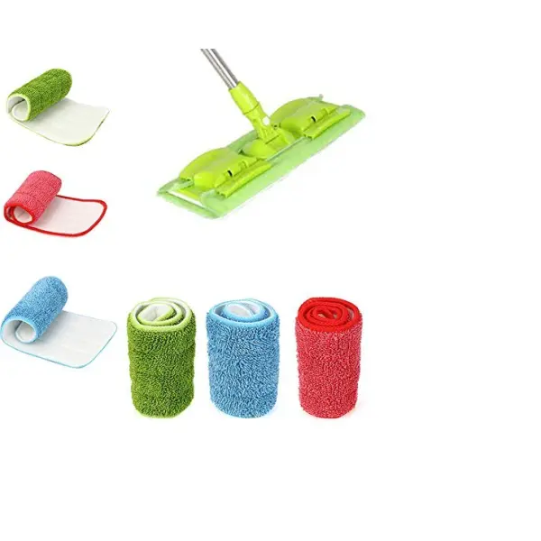 Microfiber Spray Mop Replacement Head Pads Floor Cleaning Cloth Household Cleaning Mop Accessories (Only Pads - Multi Color) (3) - Image 4