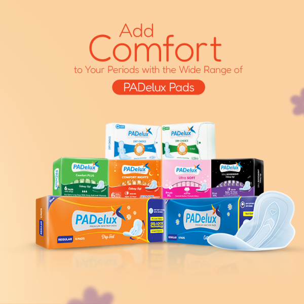 PADelux Sanitary Pads Comfort Nights XXL 6 Pads Soft and Cottony (Pack of 10) - Image 4