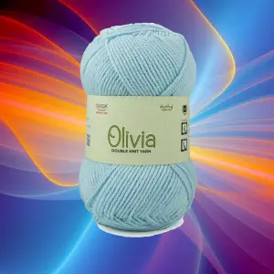 Ganga Olivia Olv002 Sky Blue Double Knit Yarn 100G