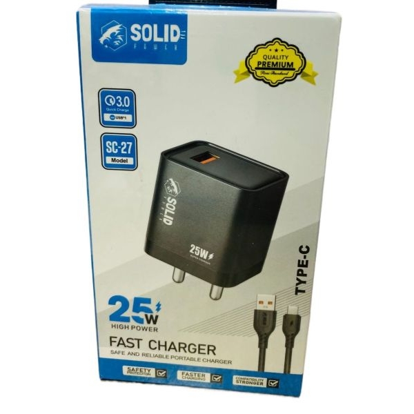 Solid Super Fast Charger Premium Quality (6 Month Warranty) - Image 3
