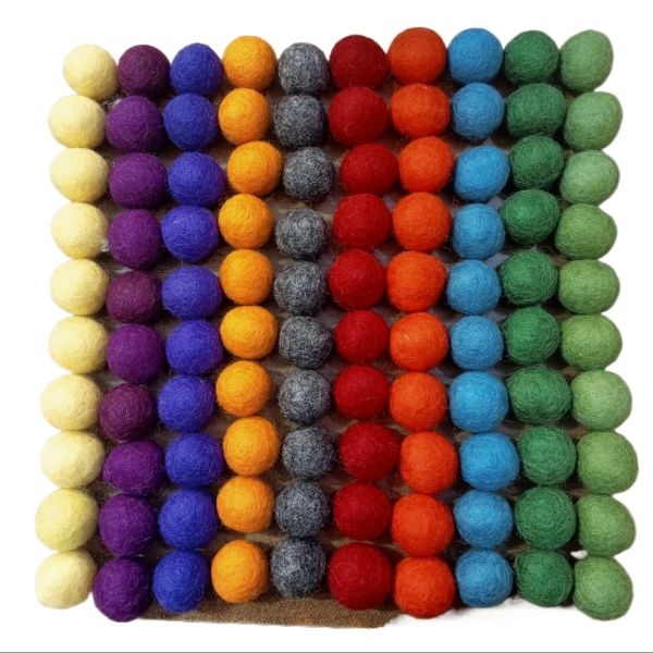 Felt Balls 100 Pcs-2,2 Cm Balls-Mixed Color For Decoration - Image 2