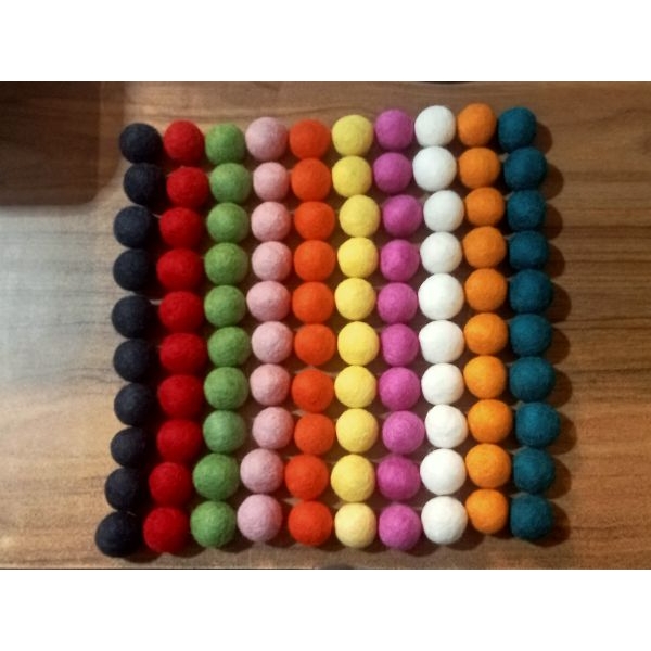 Felt Balls 100 Pcs-2,2 Cm Balls-Mixed Color For Decoration - Image 5
