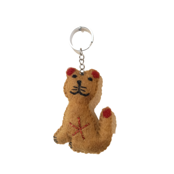 Felt Key Chain | Key Holder | Key Ring | Hand-felted | Handmade in Nepal | Light Weight | Eco-friendly - Image 2