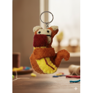 Felt Key Chain | Key Holder | Key Ring | Hand-felted | Handmade in Nepal | Light Weight | Eco-friendly
