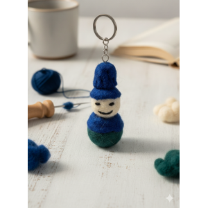 Felt Key Chain | Key Holder | Key Ring | Hand-felted | Handmade in Nepal | Light Weight | Eco-friendly