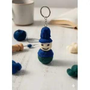 Felt Key Chain | Key Holder | Key Ring | Hand-felted | Handmade in Nepal | Light Weight | Eco-friendly