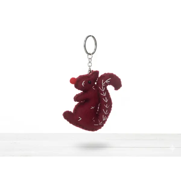 Felt Key Chain | Key Holder | Key Ring | Hand-felted | Handmade in Nepal | Light Weight | Eco-friendly - Image 3