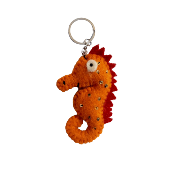 Felt Key Chain | Key Holder | Key Ring | Hand-felted | Handmade in Nepal | Light Weight | Eco-friendly - Image 4