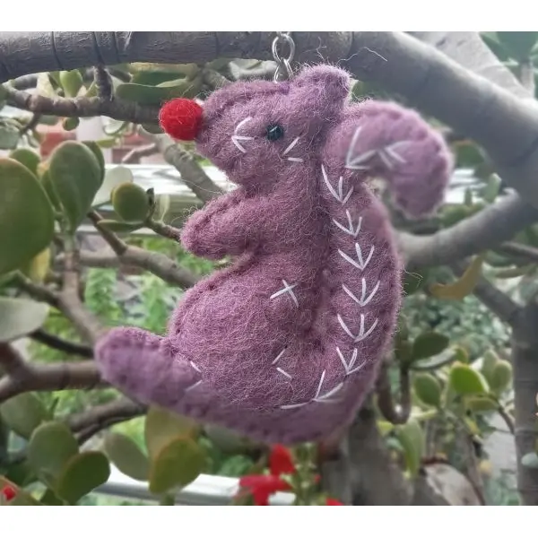 Felt Key Chain | Key Holder | Key Ring | Hand-felted | Handmade in Nepal | Light Weight | Eco-friendly - Image 5