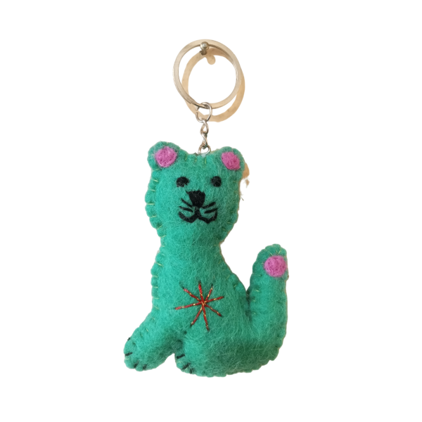 Felt Key Chain | Key Holder | Key Ring | Hand-felted | Handmade in Nepal | Light Weight | Eco-friendly - Image 5
