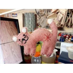 Felt Key Chain | Key Holder | Key Ring | Hand-felted | Handmade in Nepal | Light Weight | Eco-friendly