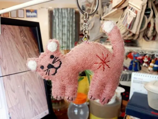 Felt Key Chain | Key Holder | Key Ring | Hand-felted | Handmade in Nepal | Light Weight | Eco-friendly