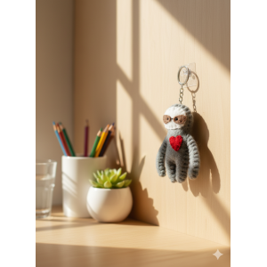Felt Key Chain | Key Holder | Key Ring | Hand-felted | Handmade in Nepal | Light Weight | Eco-friendly