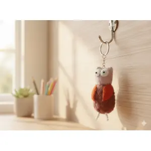 Felt Key Chain | Key Holder | Key Ring | Hand-felted | Handmade in Nepal | Light Weight | Eco-friendly