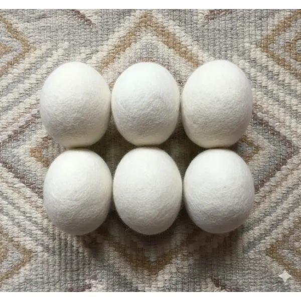 Felt Laundry Dryer Ball-Off White 6 Pcs - Image 5
