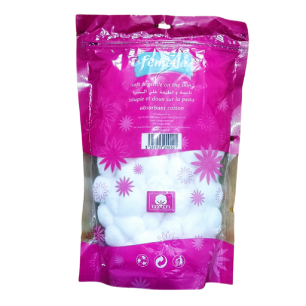 Femelle Round Cotton Balls , 100 Pcs - Image 3