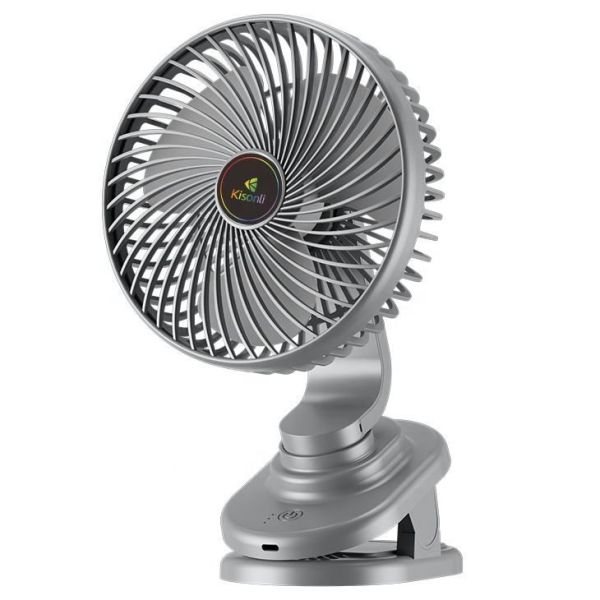 KISONLI F104 Flexible Adjustable Mini Clip Fan Rechargeable Desktop Fan - Image 2