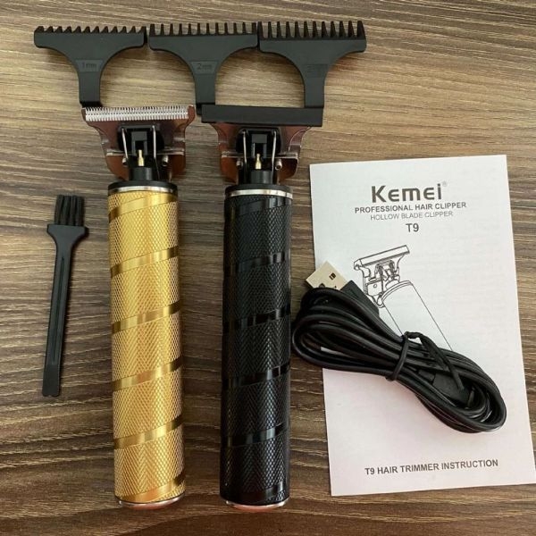 Kemei Electric Hair Trimmer KM-T9 Battery Powered Rechargeable Hair Clipper Oil Head Carving Hair Salon Haircut Machine - Image 2