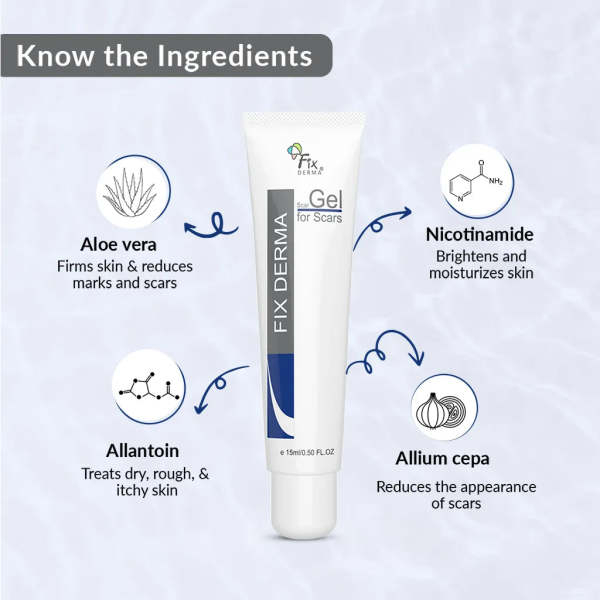 Fix Derma Scar Gel (15ml) used for treatment of Acne Scars, Burns, Injury - Image 5