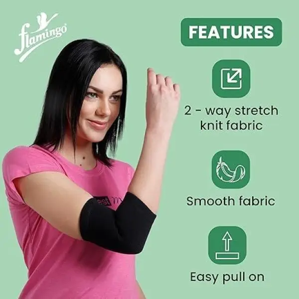 Flamingo Elbow Support For Relief From Elbow Pain , Pair For Both Men And Women - Image 4