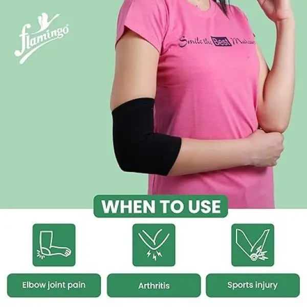 Flamingo Elbow Support For Relief From Elbow Pain , Pair For Both Men And Women - Image 5
