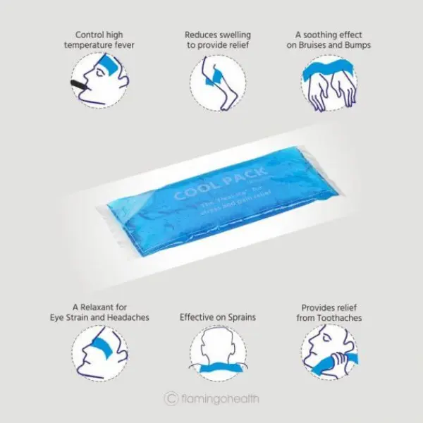 Flamingo - Gel Cool Pack - For Cool Relief From Stress & Pain - REGULAR SIZE (240mm x 110mm) - Image 3