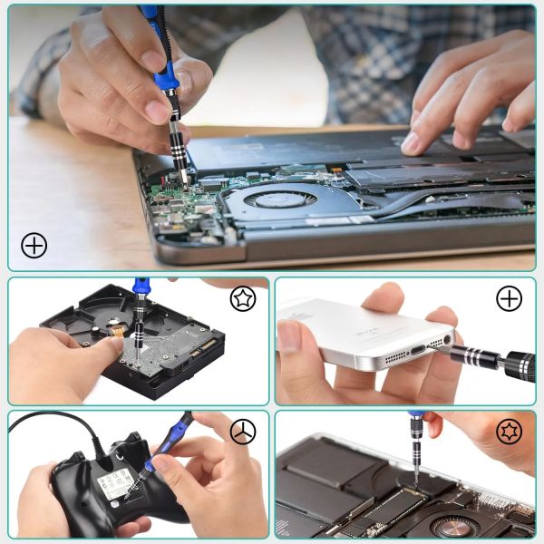 Flashotech 140 in 1 Precision Screwdriver Set for Laptop, Mobile, Macbook, Iphone & More - Image 2