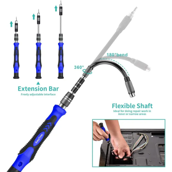 Flashotech 140 in 1 Precision Screwdriver Set for Laptop, Mobile, Macbook, Iphone & More - Image 5