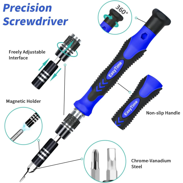 Flashotech 140 in 1 Precision Screwdriver Set for Laptop, Mobile, Macbook, Iphone & More - Image 6
