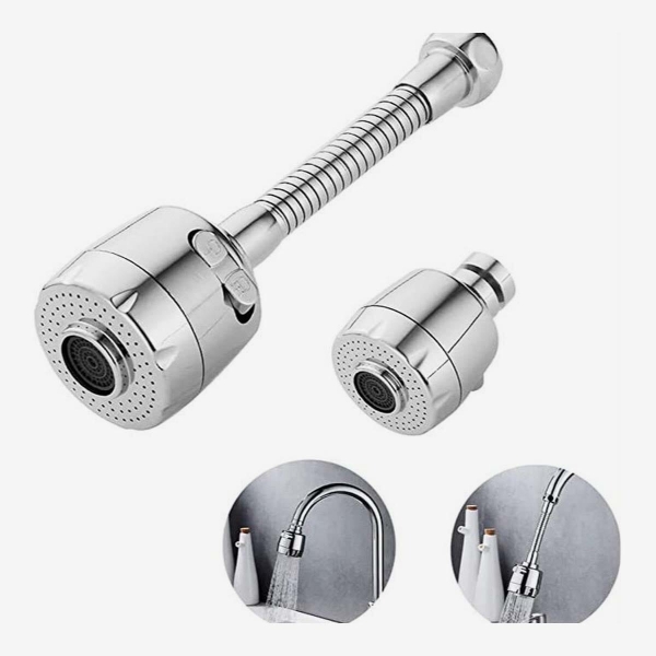 Stainless Steel Flexible 360 Degree Rotating 2 Modes Water Saving Faucet for Kitchen Sink - Image 4