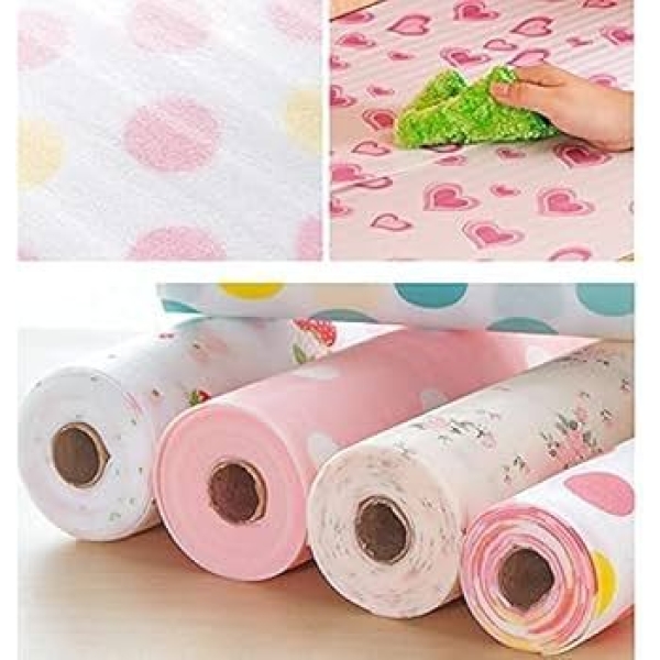 Floral Anti-Slip PVC Shelf Liner (30x300CM) - Image 4