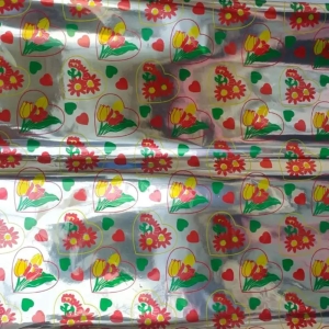 Floral Gift Wraping Film (Set Of 38 Pieces)