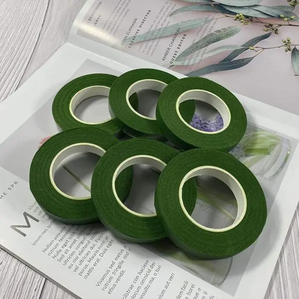 Floral Tape 1/2 Inch Width -30 Yards Green Paper Tape for Bouquet Wrapping & Flower Stem Binding, part of our latest arts, crafts. - Image 2