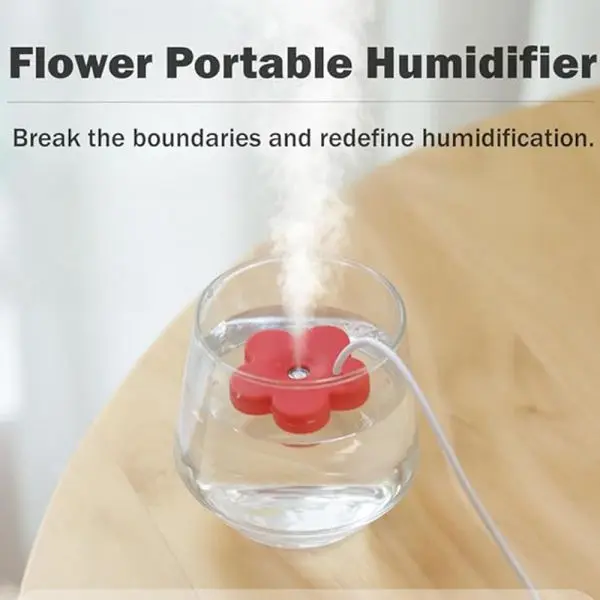 Flower Shaped Air Humidifier USB Portable - Image 5