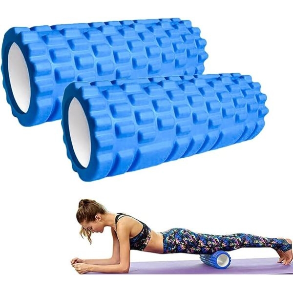 Foam Roller/ Long Grid Foam Roller For Enhancing The Recovery Of Muscular Performance (Length 45cm)/ 18 inches Asserted Colour - Image 2