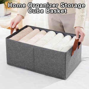 Foldable Steel Frame Clothes Organizer Storage Box with Zip