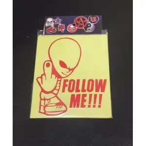 Follow Me Sticker For Bike And Car - Decorative Items | Stickers |