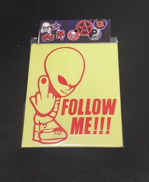 Follow Me Sticker For Bike And Car - Decorative Items | Stickers |