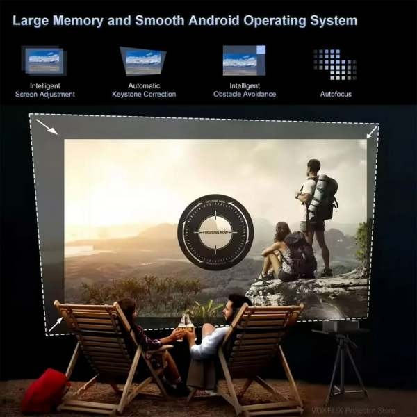 Football Smart Projector HY300F | Mini WiFi LED Portable Projector - Image 4