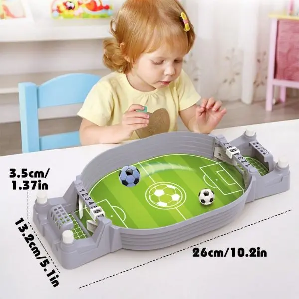 Football Table Interactive Game, 2024 New Soccer Toy Mini Tabletop Soccer Game, Foosball Tables Air Hockey Table Football Game Football Toys Board Game for Kids Adults 2 Players - Image 3