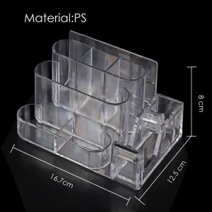 Foska J826 Transparent Desk Pen Stand by Mitrata