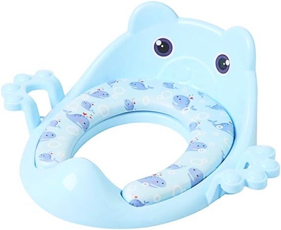 Froggy Comfort Soft Padded Potty Training Seat – Unisex Baby Toilet Trainer with Handles (Design May Vary) - Image 2