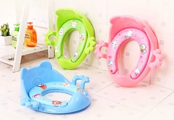 Froggy Comfort Soft Padded Potty Training Seat – Unisex Baby Toilet Trainer with Handles (Design May Vary) - Image 3
