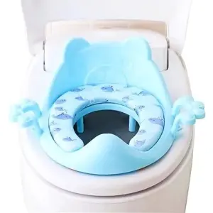 Froggy Comfort Soft Padded Potty Training Seat – Unisex Baby Toilet Trainer with Handles (Design May Vary)