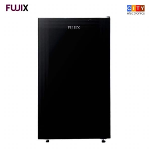 Fujix 100 Litre Single Door Refrigerator Glass Finished (Black)