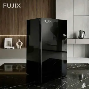 Fujix 100 Litres Single Door Refrigerator Glass Finished